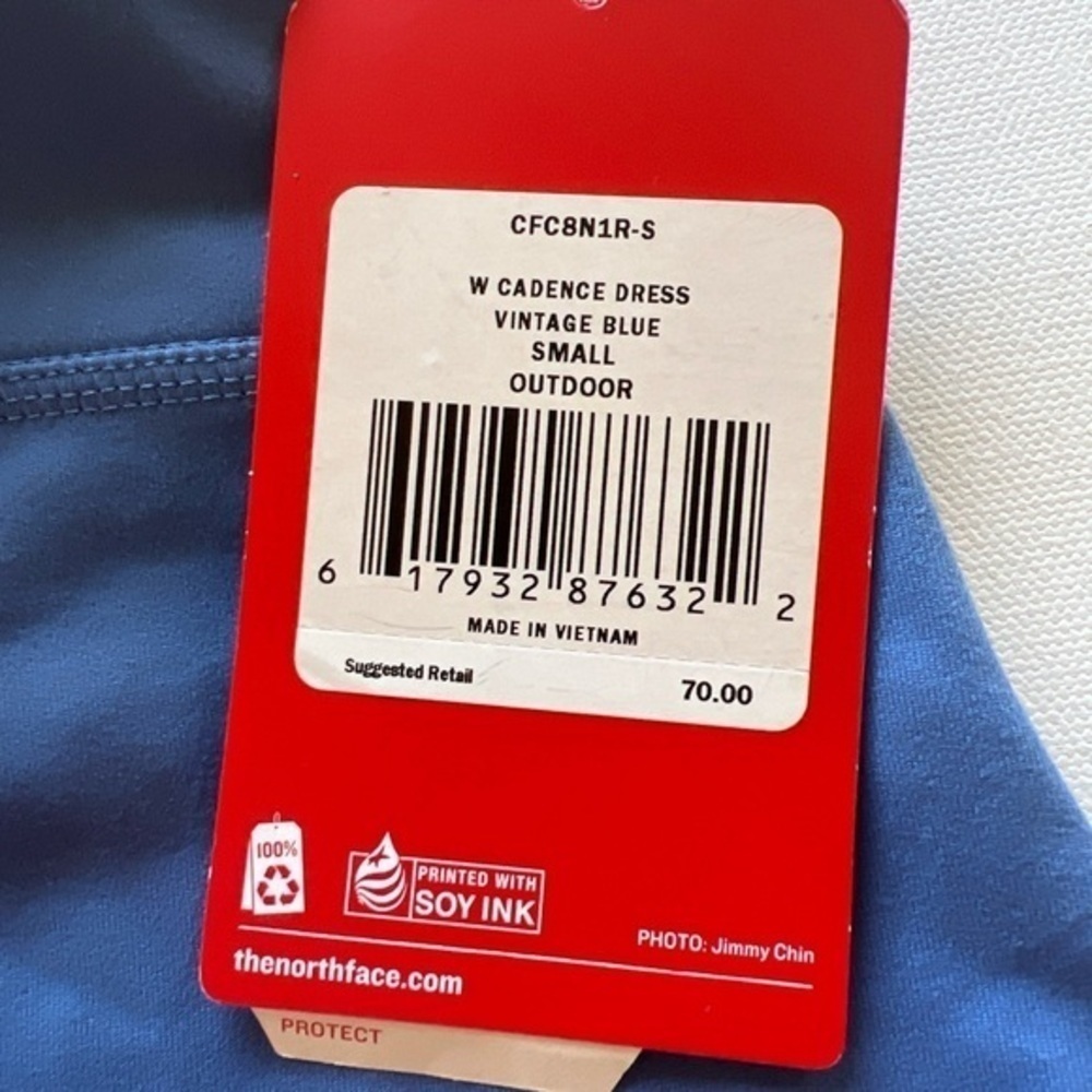 NWT North Face Women's Cadence Sleeveless Dress Magic Vintage Blue Size S (X) - Picture 4 of 6